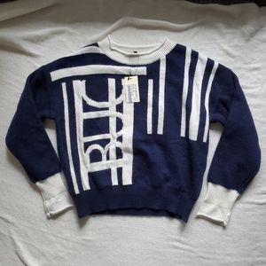NWT Tout a coup scoop neck knit sweater size S